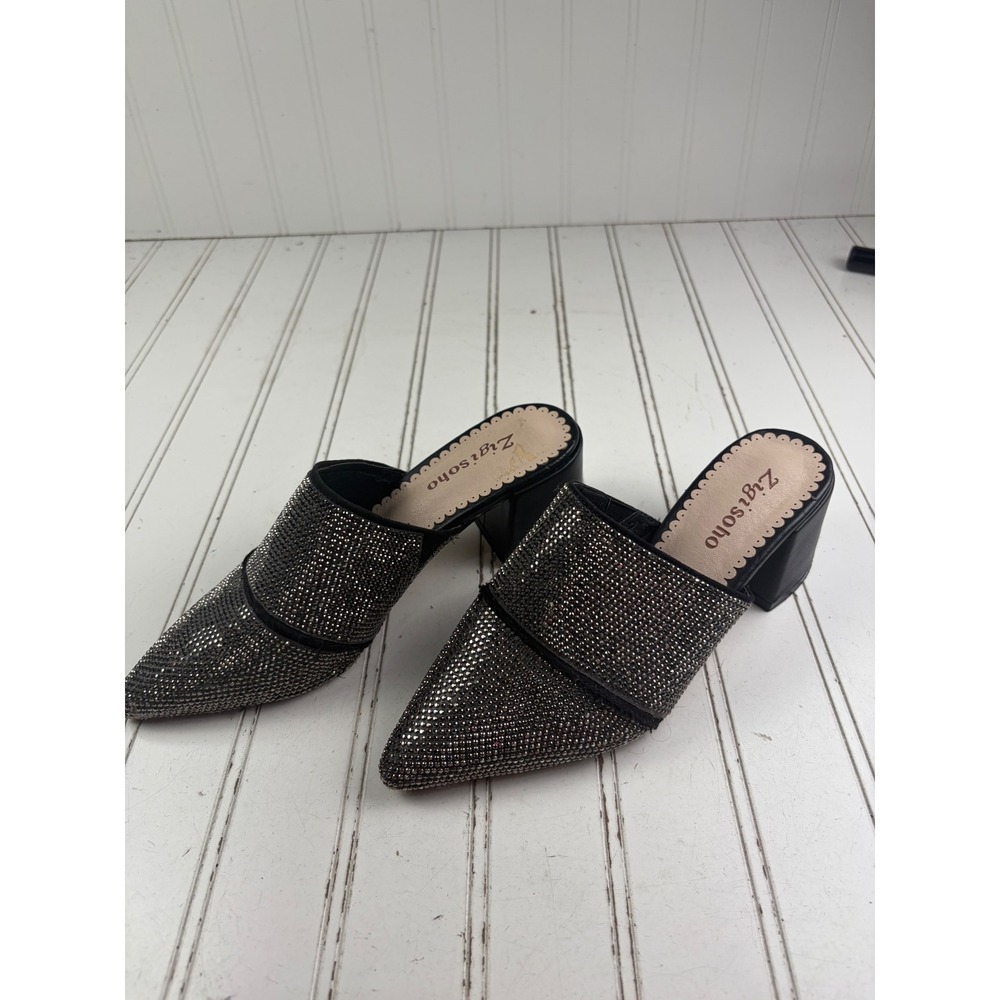 Zigi Soho Vintage Y2K Devora  Rhinestone Slip On Mules Women's Size 6 - Picture 4 of 10